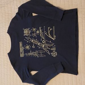 Lands end boys long sleeve tshirt, navy, size L (7)